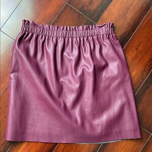 LOFT Rich Burgundy Mini Skirt